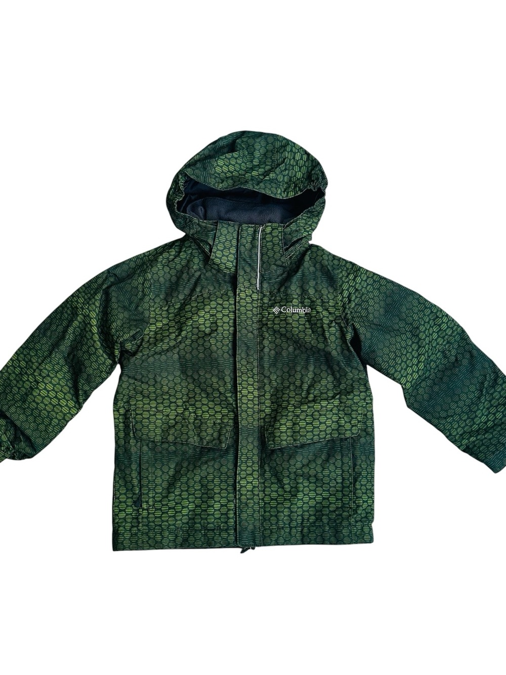 Boys Columbia Interchange Omni-Tech Hooded Jacket Size XXS/(4/5 Years)